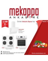 Mekappa Anksatre Set 8701 ( Fortuna Davlumbaz + Lina Ocak + Anello Fırın )